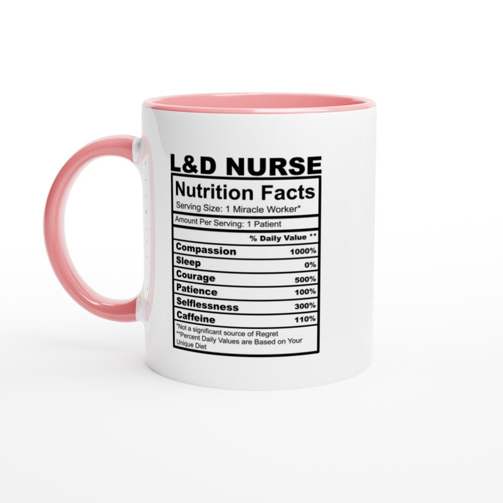 L &amp; D Nurse White 11oz Ceramic Mug with Color Inside - The Gifted Man