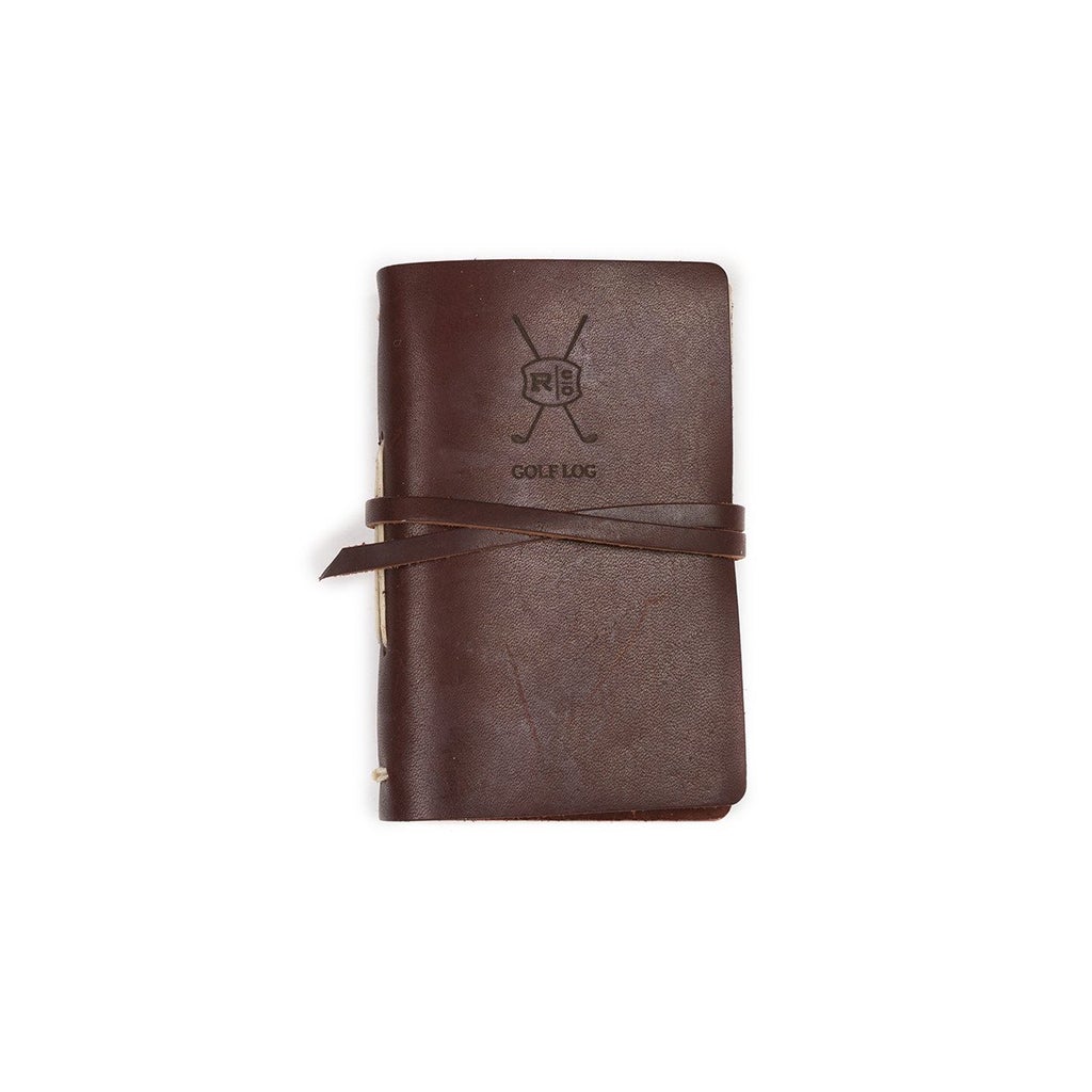 Rustico Leather Golf Log With Pocket - Saddle