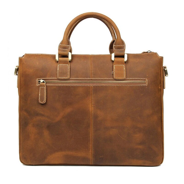 Makansh Leather Briefcase - The Gifted Man