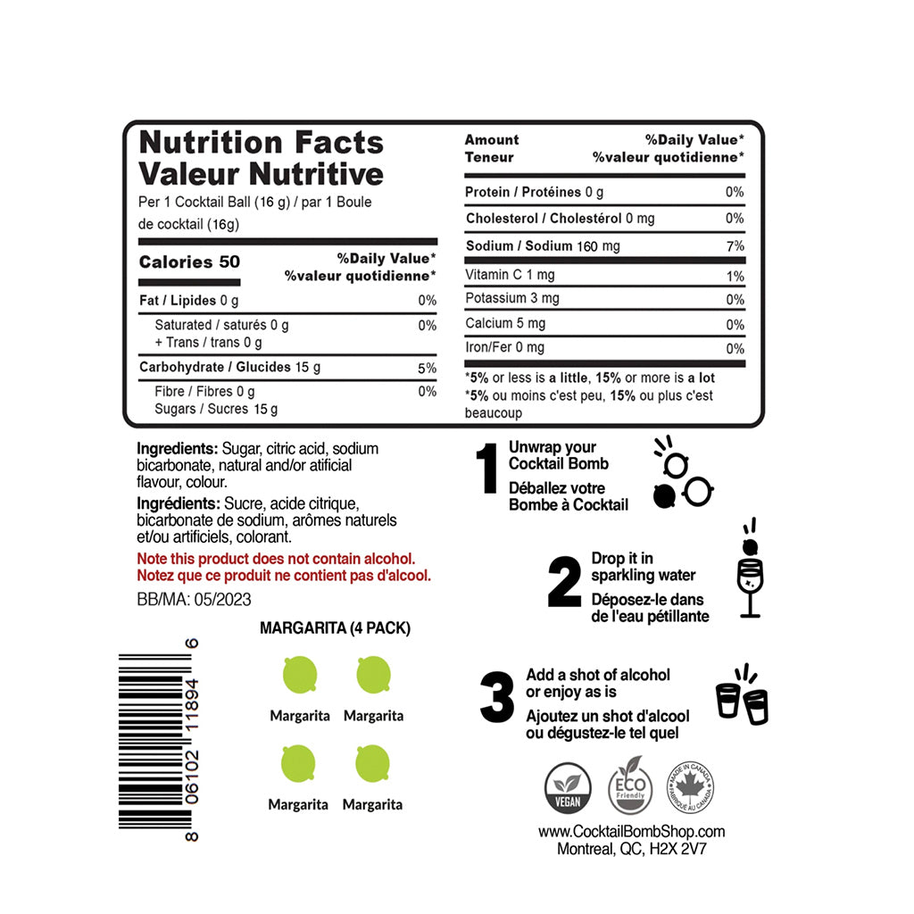 Margarita Bomb - 4 Pack Gift Box