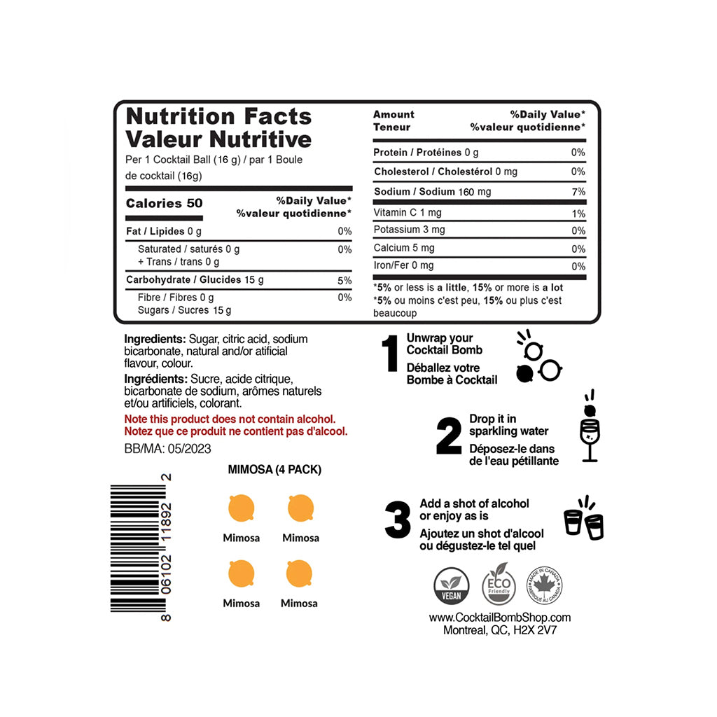 Mimosa Bomb - 4 Pack Gift Set
