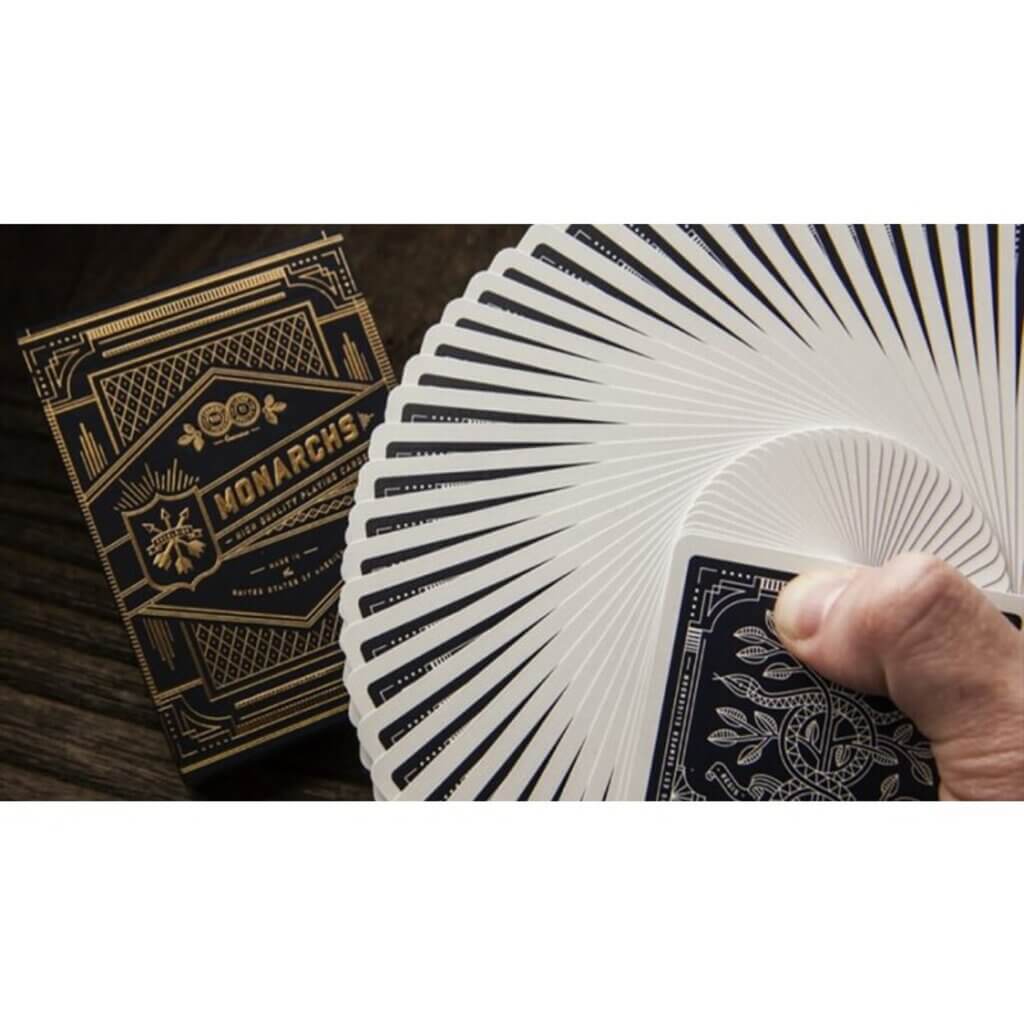 Monarch Black/Blue Playing Cards by Theory11