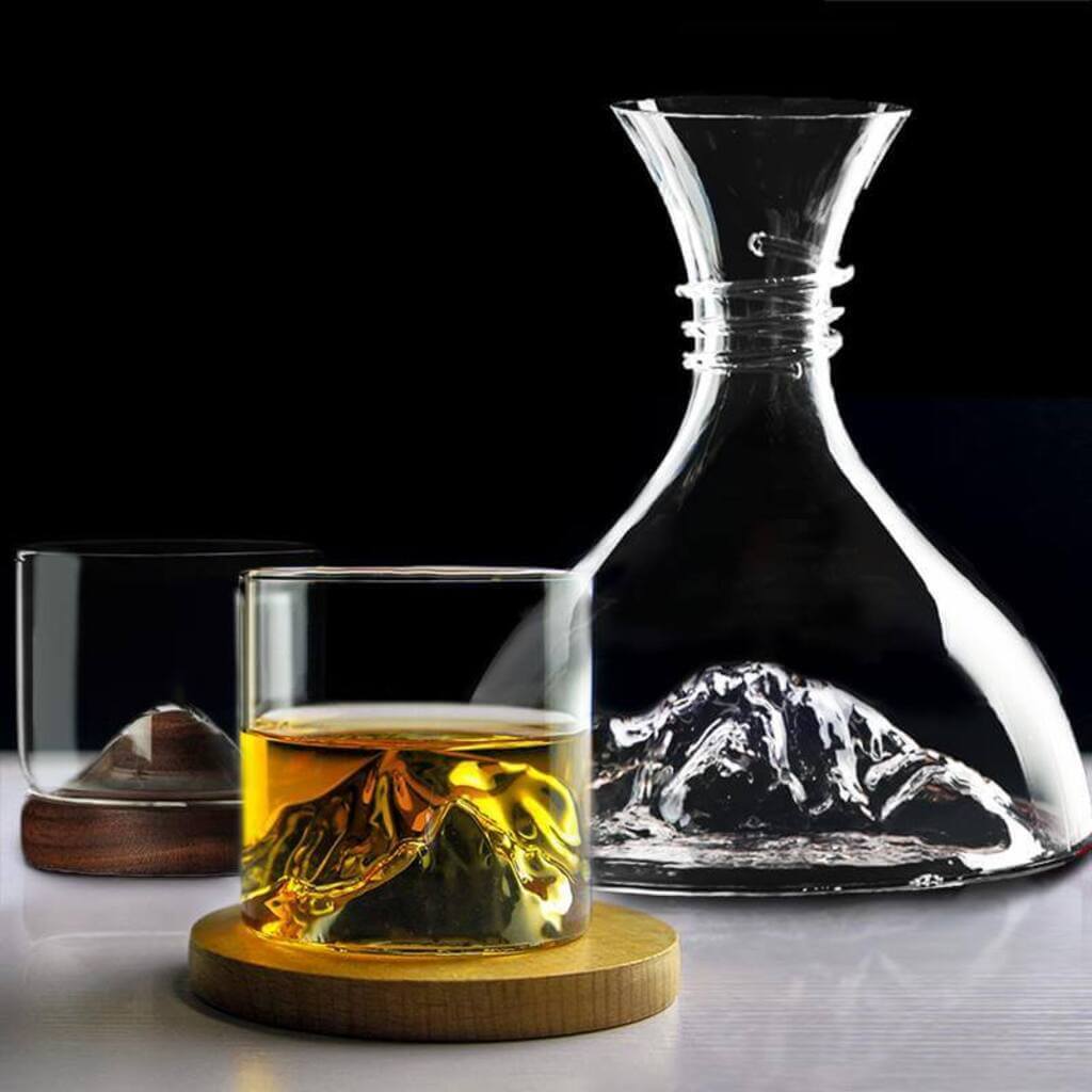 Mountain Decanter &amp; Glasses Set × 1