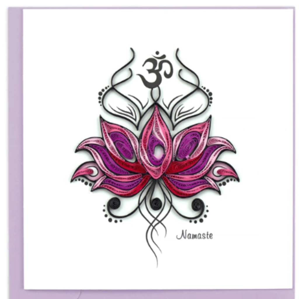Quilled Namaste Greeting Card