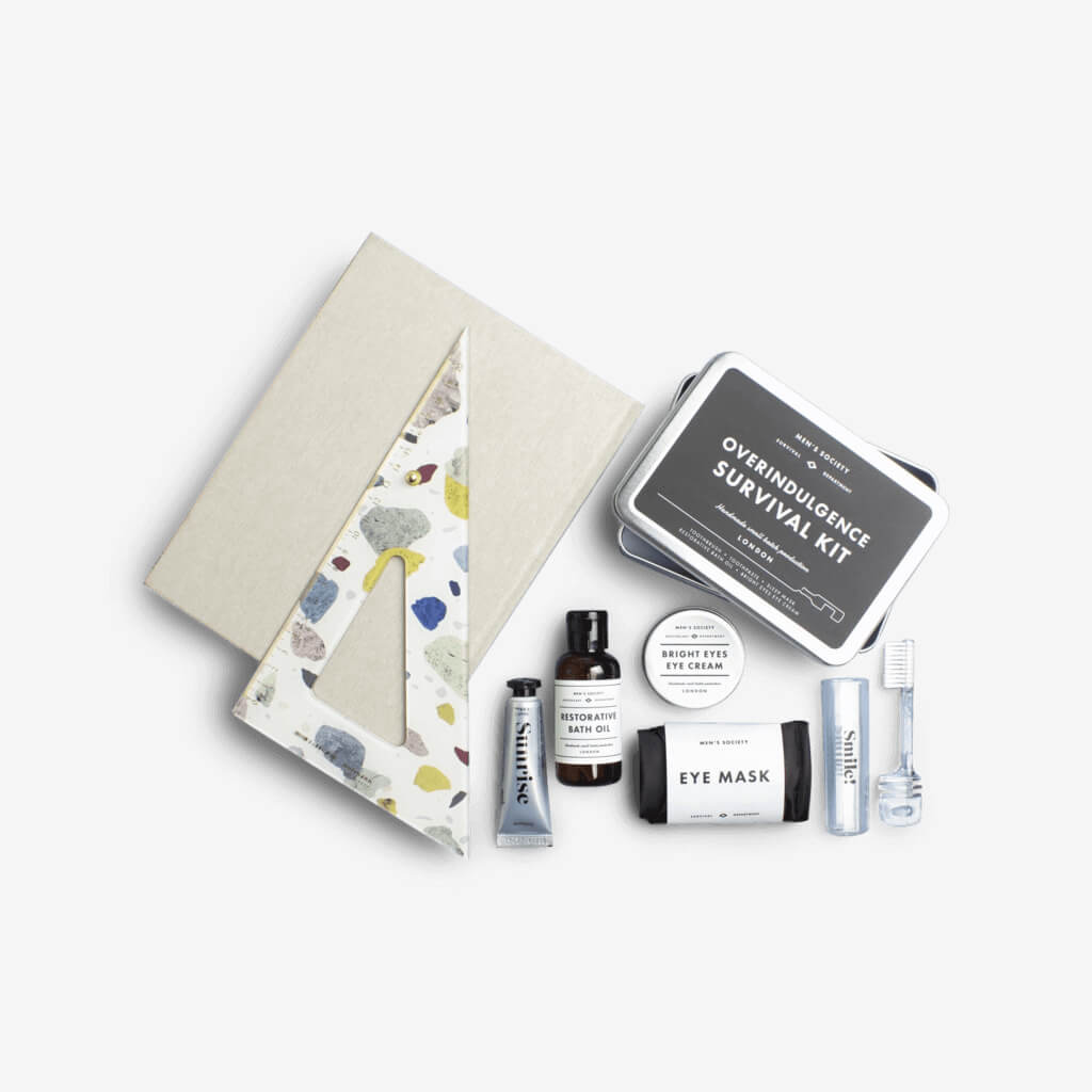 Don&#39;t worry, we have you covered - everything within this kit is the perfect tonic to get yourself back on track. Perfect for the morning after the night before.  This all-natural kit will go a long way to blowing off those cobwebs and helping you face the day after seeing far too much of the night before.  Contains: 50ml Bubble Bath, 30ml Eye Cream, 10ml Pillow Mist, Ear Plugs and Eye Mask.