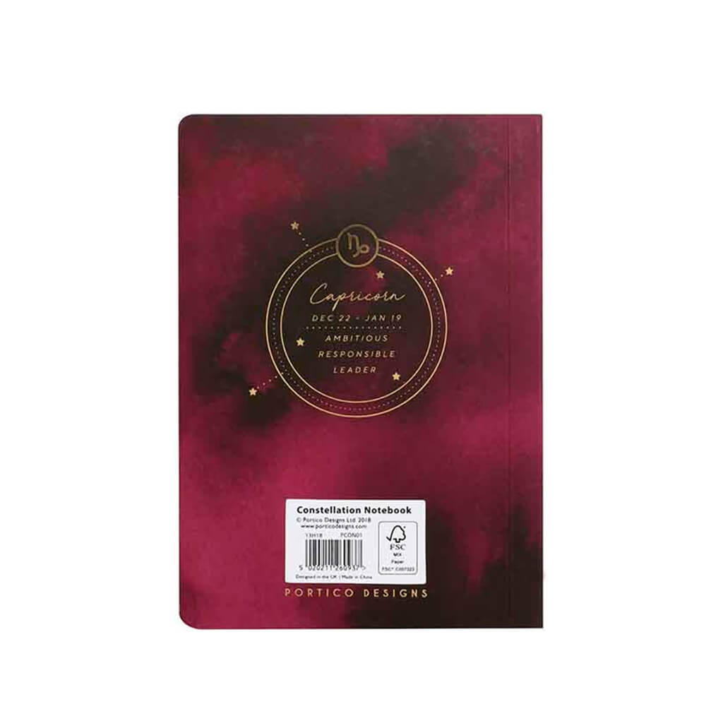 Portico Designs Constellations Softcover Lined Pocket Journal Notebook | Capriccorn