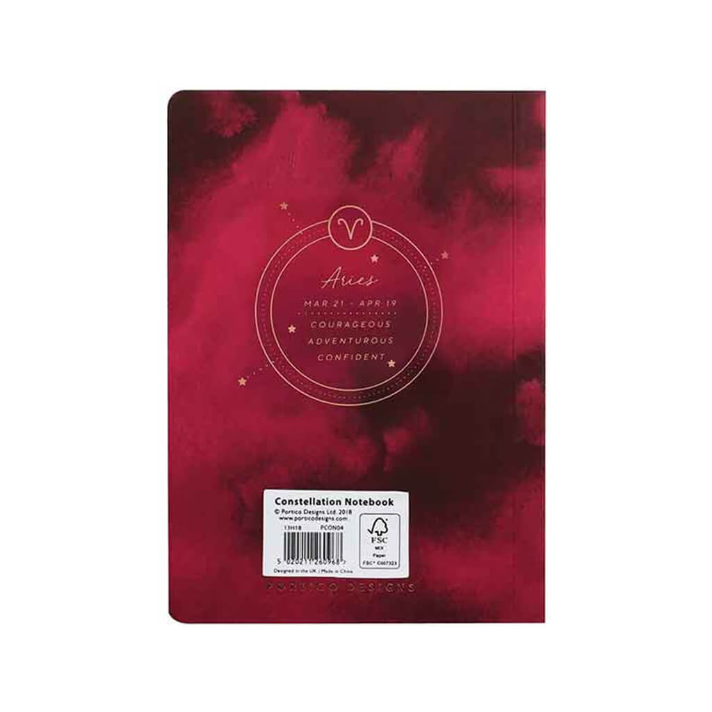 Portico Designs Constellations Softcover Lined Pocket Journal Notebook | Aries