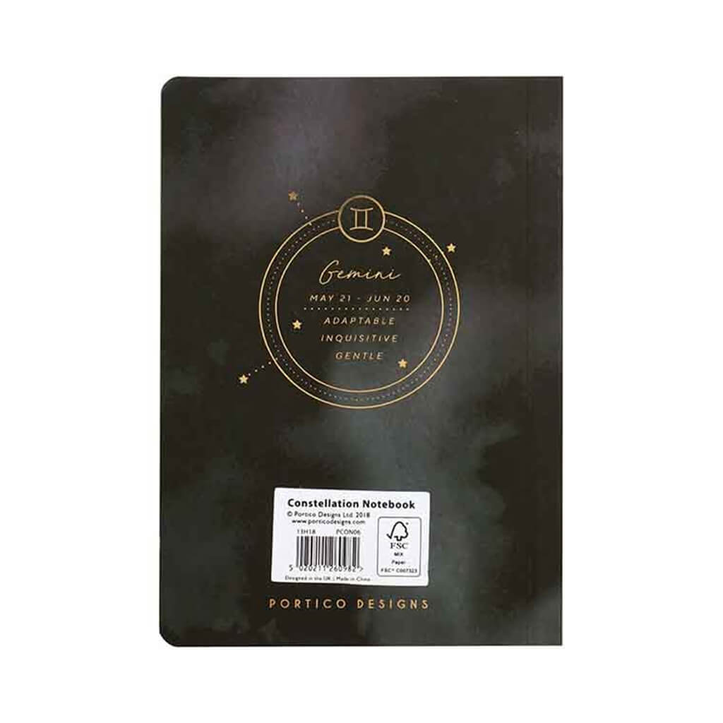 Portico Designs Constellations Softcover Lined Pocket Journal Notebook | Gemini
