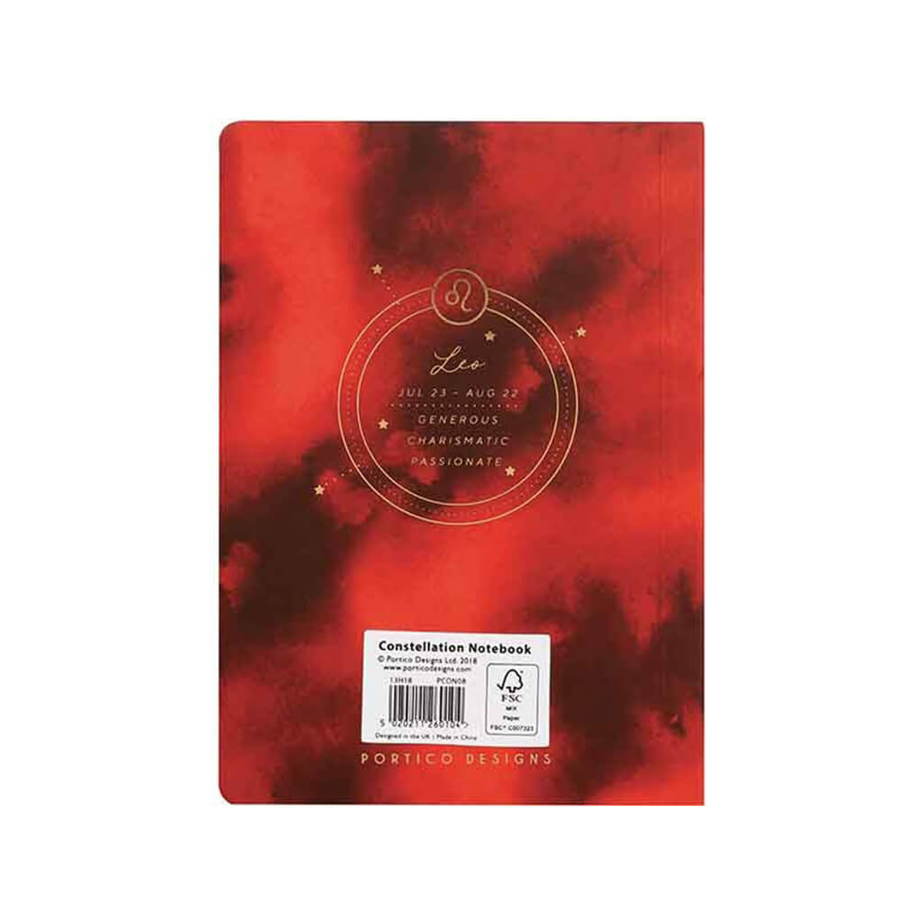 Portico Designs Constellations Softcover Lined Pocket Journal Notebook | Leo