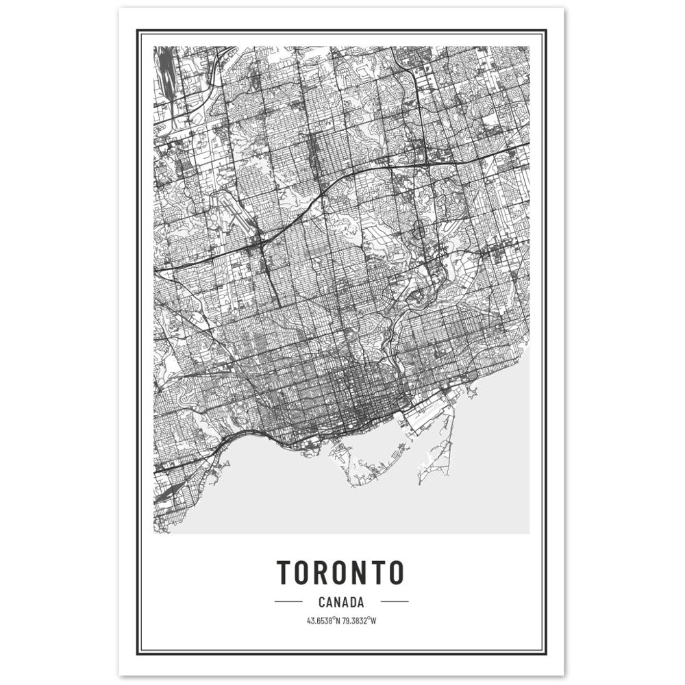 Toronto Map Print