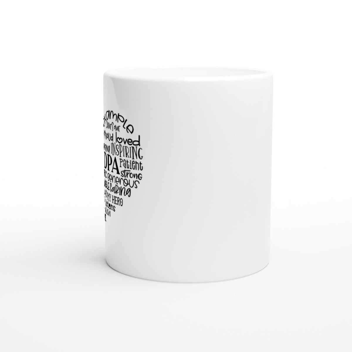 Grandpa Heart White 11oz Ceramic Mug