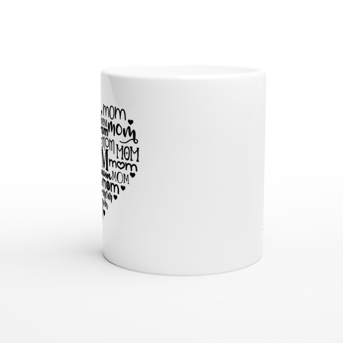 Mum Heart White 11oz Ceramic Mug