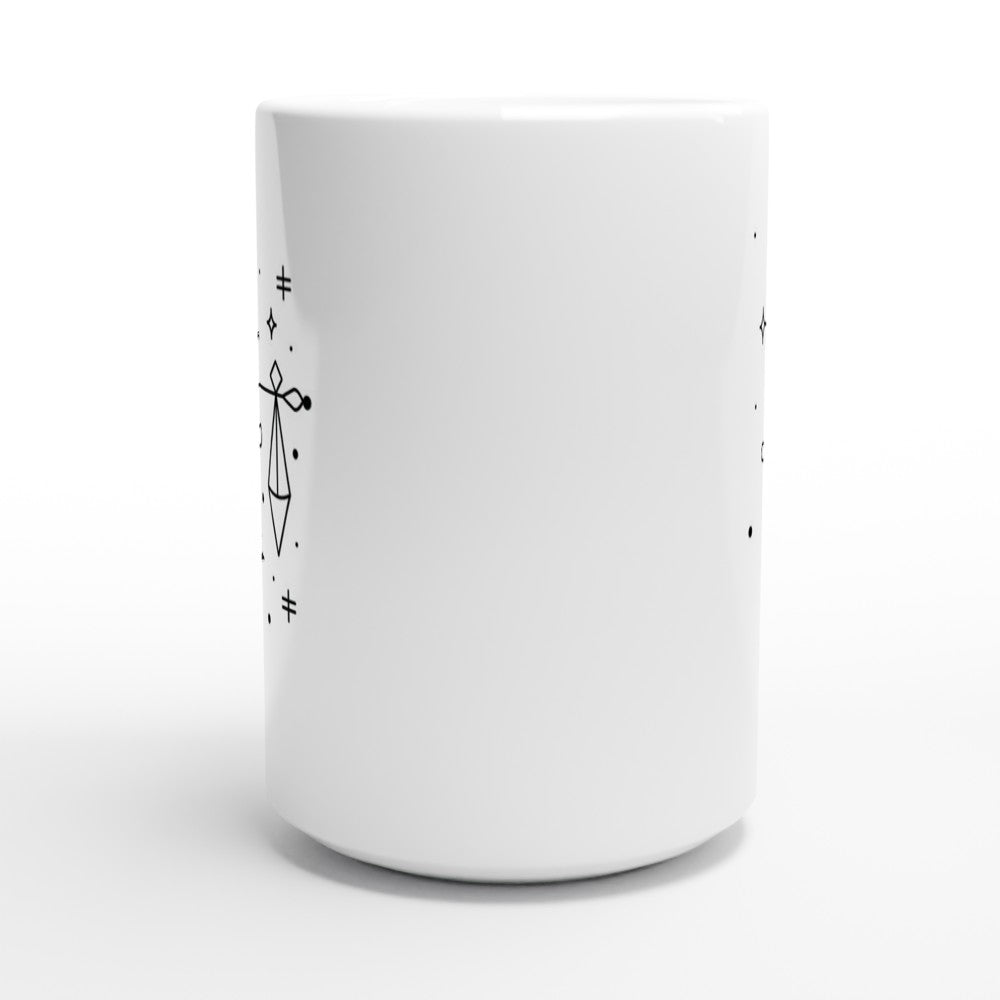 Libra White 15oz Ceramic Mug