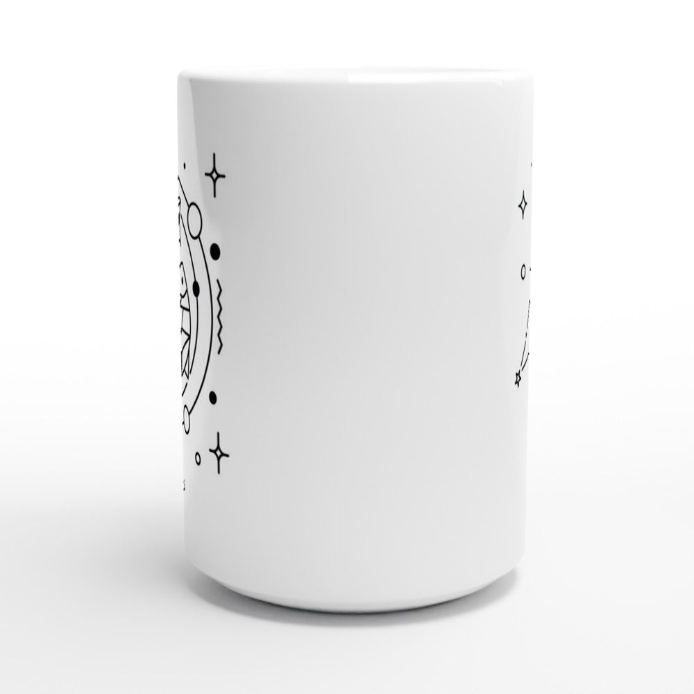 Pisces White 15oz Ceramic Mug