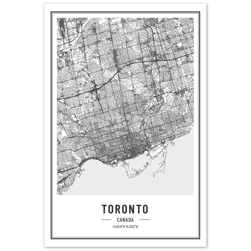 Toronto Map Print