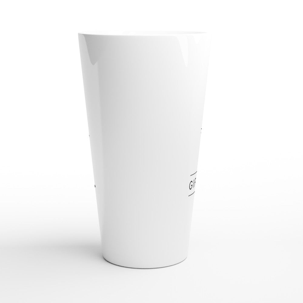 Love White Latte 17oz Ceramic Mug