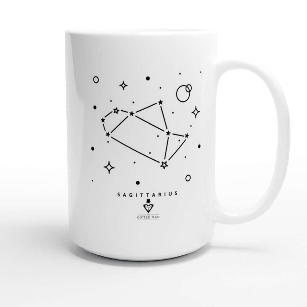 Sagittarius White 15oz Ceramic Mug