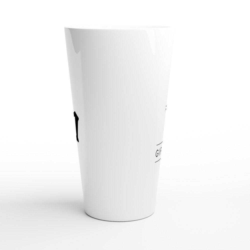 Peace and Love White Latte 17oz Ceramic Mug