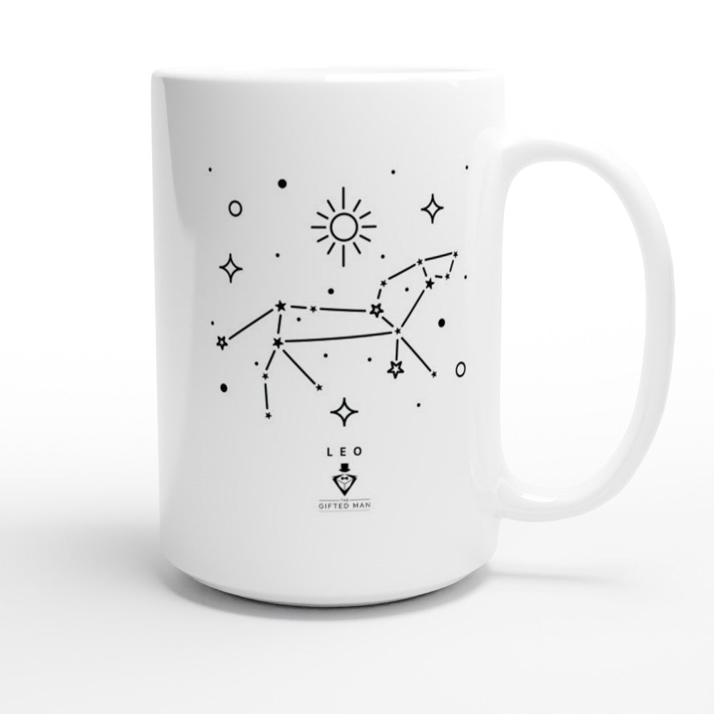 Leo White 15oz Ceramic Mug