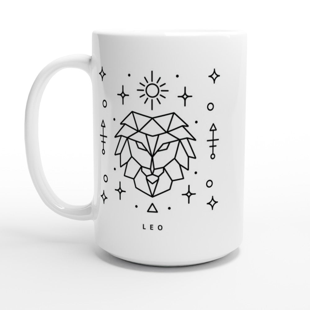 Leo White 15oz Ceramic Mug