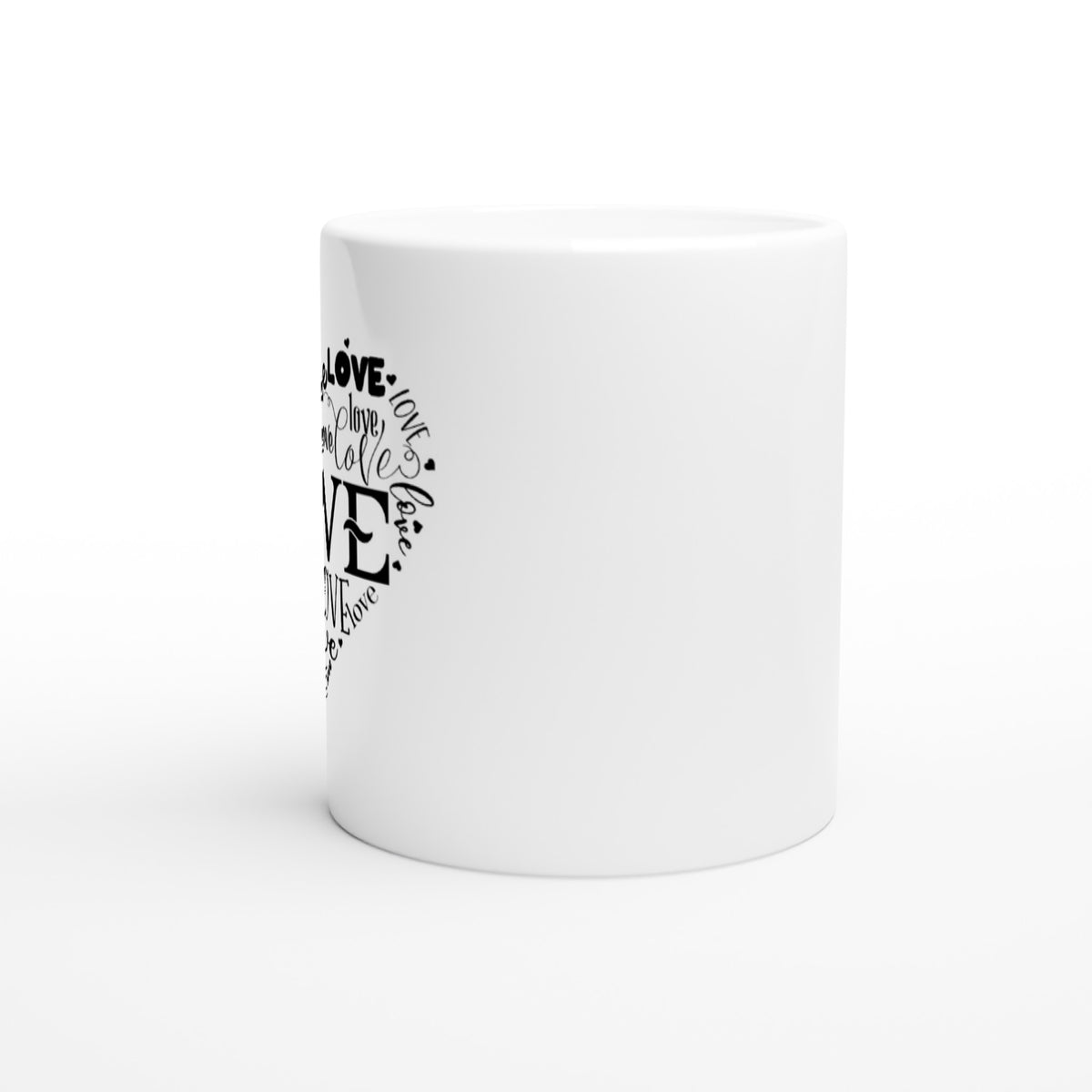 Love Heart White 11oz Ceramic Mug