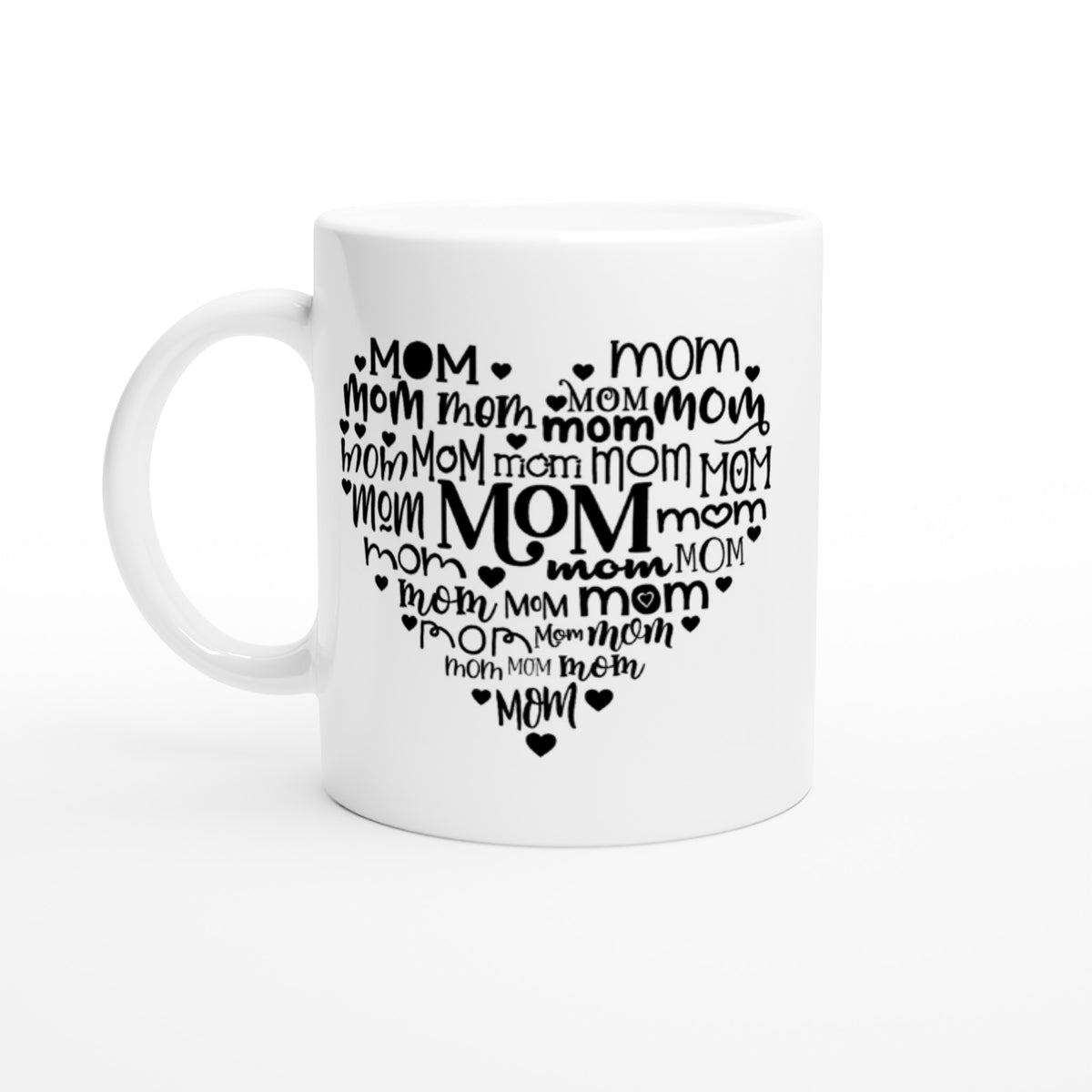 Mum Heart White 11oz Ceramic Mug