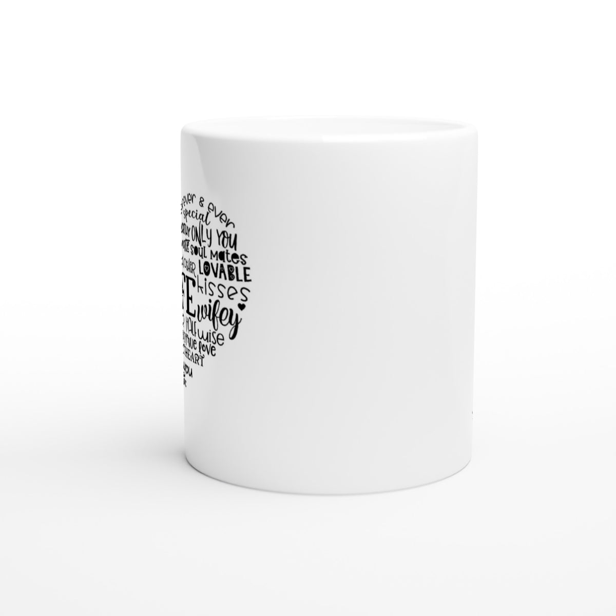 Wife Heart White 11oz Ceramic Mug
