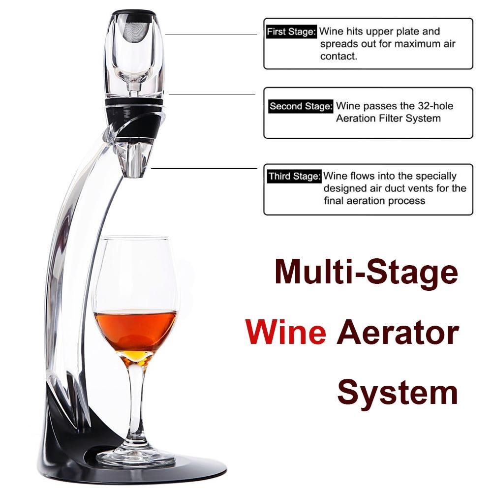 Wine Decanter with Filter Stand Holder
