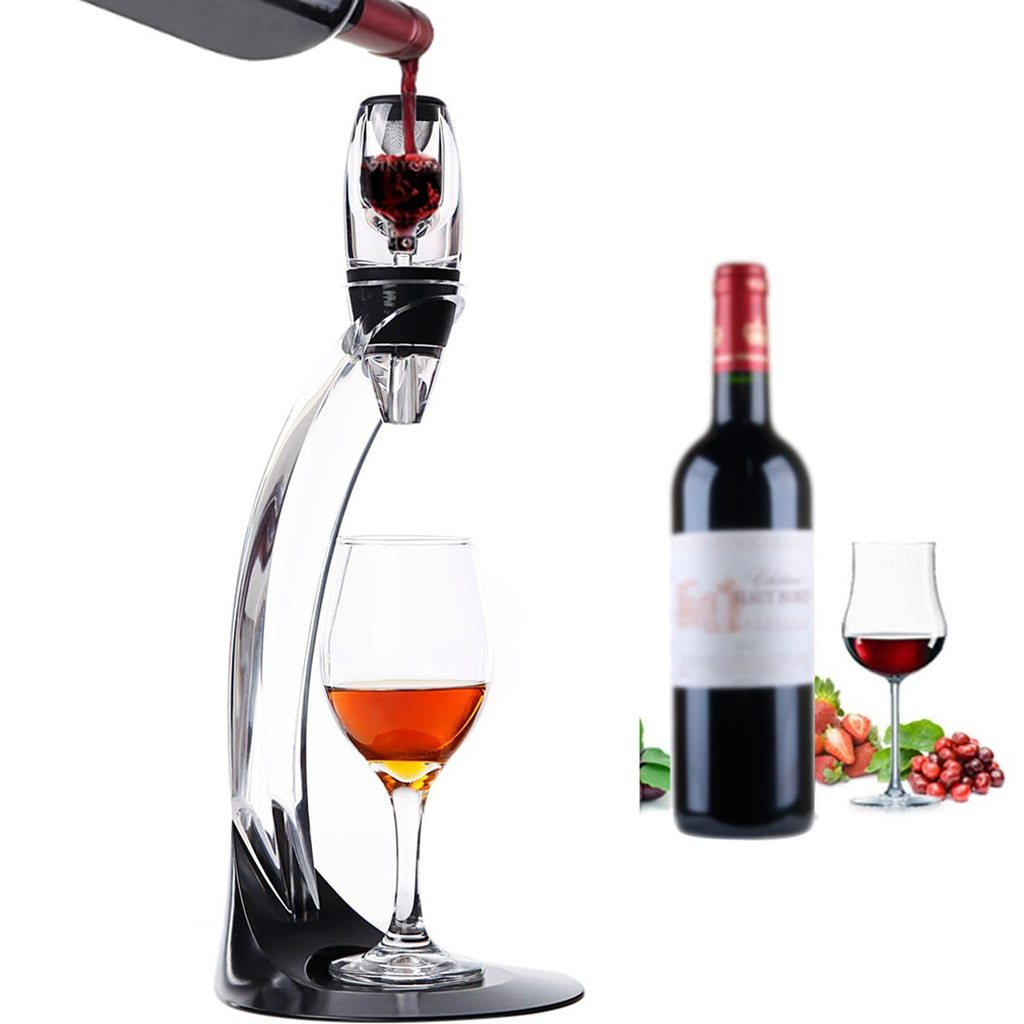 Wine Decanter with Filter Stand Holder