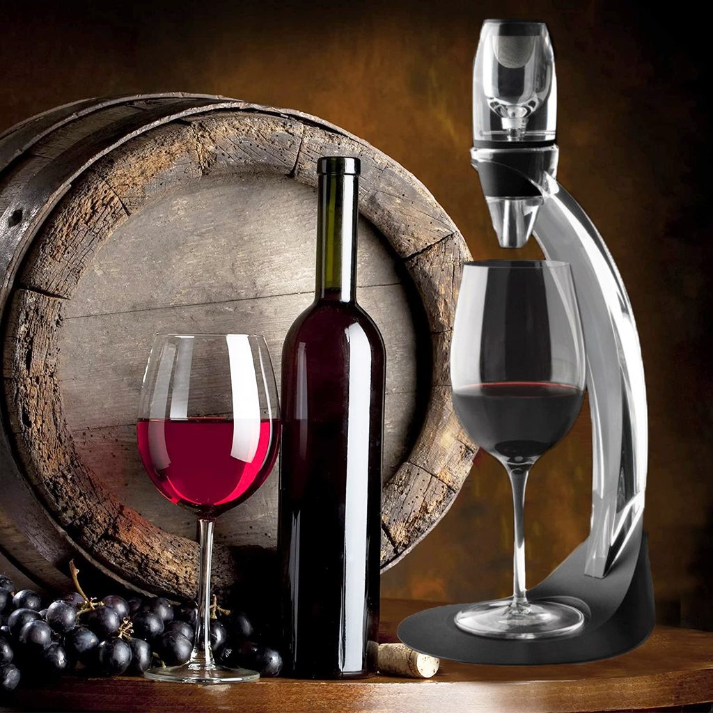 Wine Decanter with Filter Stand Holder