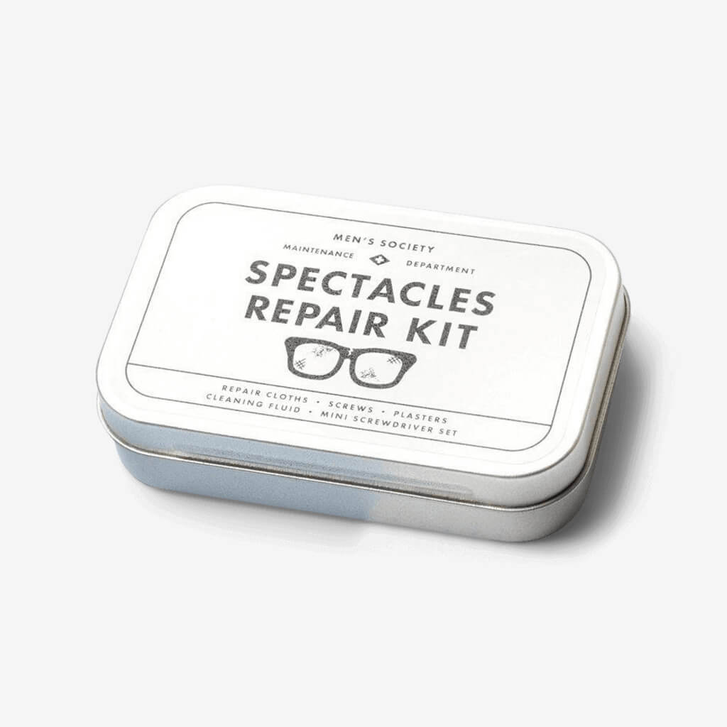 Whether you rely on your specs everyday, or just now and again, this kit contains all the essentials to keep them ship shape. Suitable for: Spectacle wearers. DIYers. People with expensive glasses. Contains: Cleaning Cloth, Screws, Plasters, Mini Screwdriver Set, Cleaning Fluid 10ml Ingredients: Glass Cleaner: contains - Isopropanol, Steol Cs-230-Ke