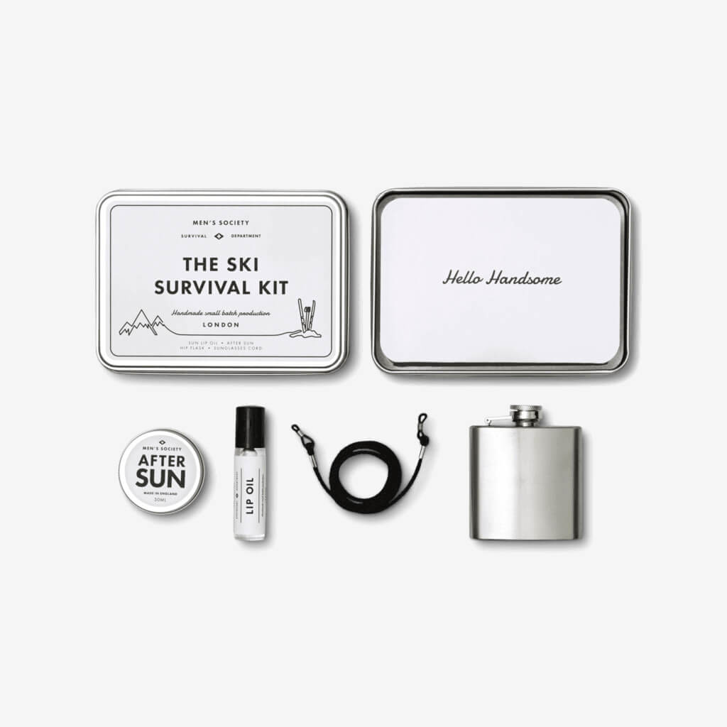 Atlantic Folk has hand-blended lip oil using coconut oil to soothe them from the biting cold. They made moisturising after-sun cream with sunflower seed and rosemary to restore them from the elements.  They included a hip flask for the ride and a glasses cord for when the ride gets bumpy. Then put it all in a rugged tin that&#39;s made for the job.