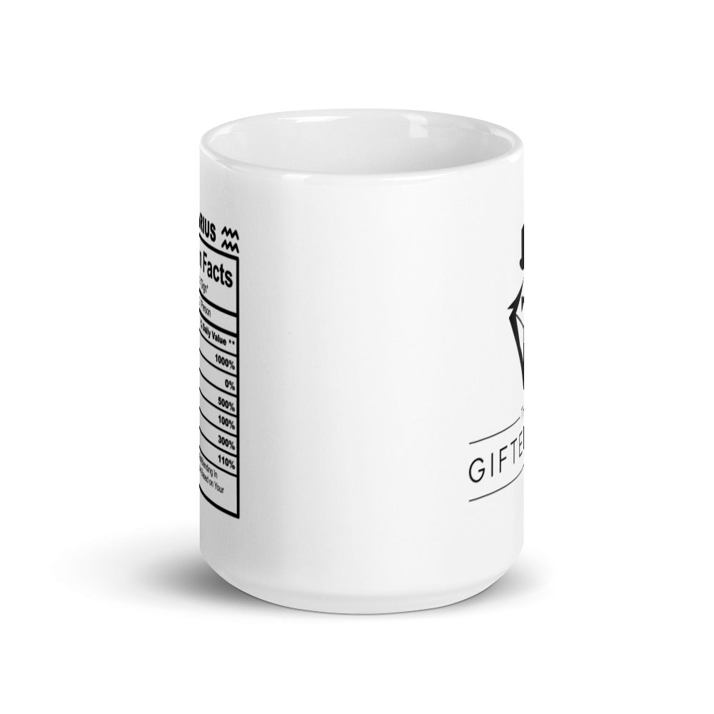 The Gifted Man Aquarius White Glossy Mug