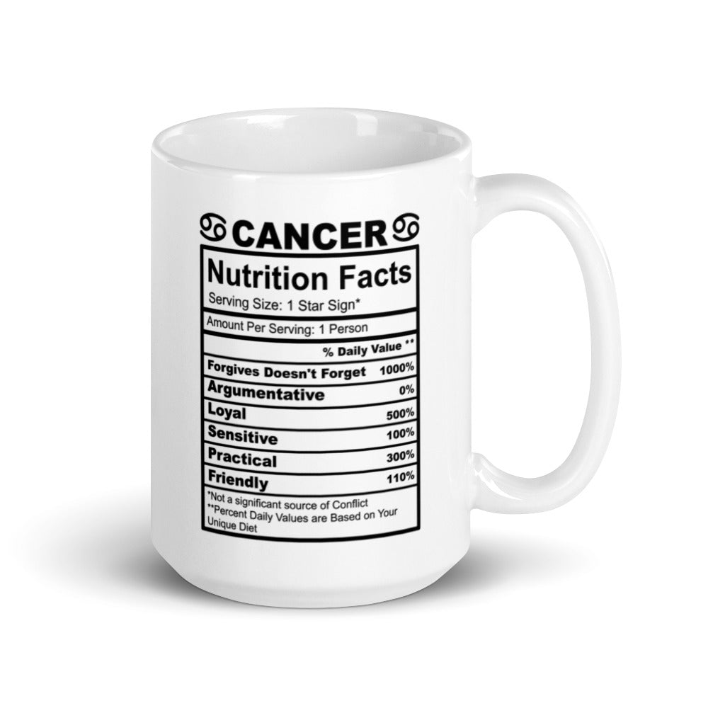 The Gifted Man Cancer White Glossy Mug