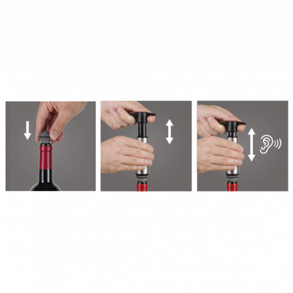 Vacu Vin Wine Server and Saver Bottle Stopper and Pourer, Set of 2