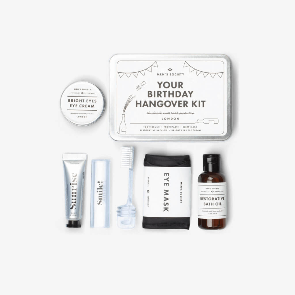 This is the ideal antidote. The Atlantic Folk team of artisanal botanists hand press and blend luxurious bath oil and eye cream to help give them life the morning after a big night of celebrations. The set also includes an eye mask, toothbrush and toothpaste. Contents: Bath Oil 50ml, Bright Eyes Eye Cream 30ml, Toothpaste 10ml, Toothbrush, Sleep Mask